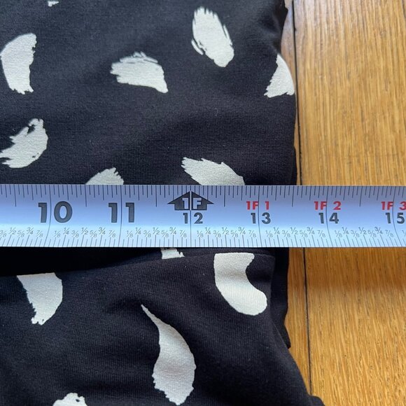 Boden Size 8R Black & White Brushstrokes Sleeveless Tie Waist Ballet Midi Dress - Picture 11 of 16